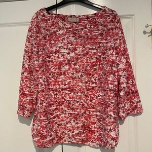 Multicolored pink/white top from Marks & Spencer